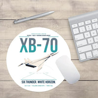 Thumbnail for XB-70A Valkyrie design on white round mouse pad