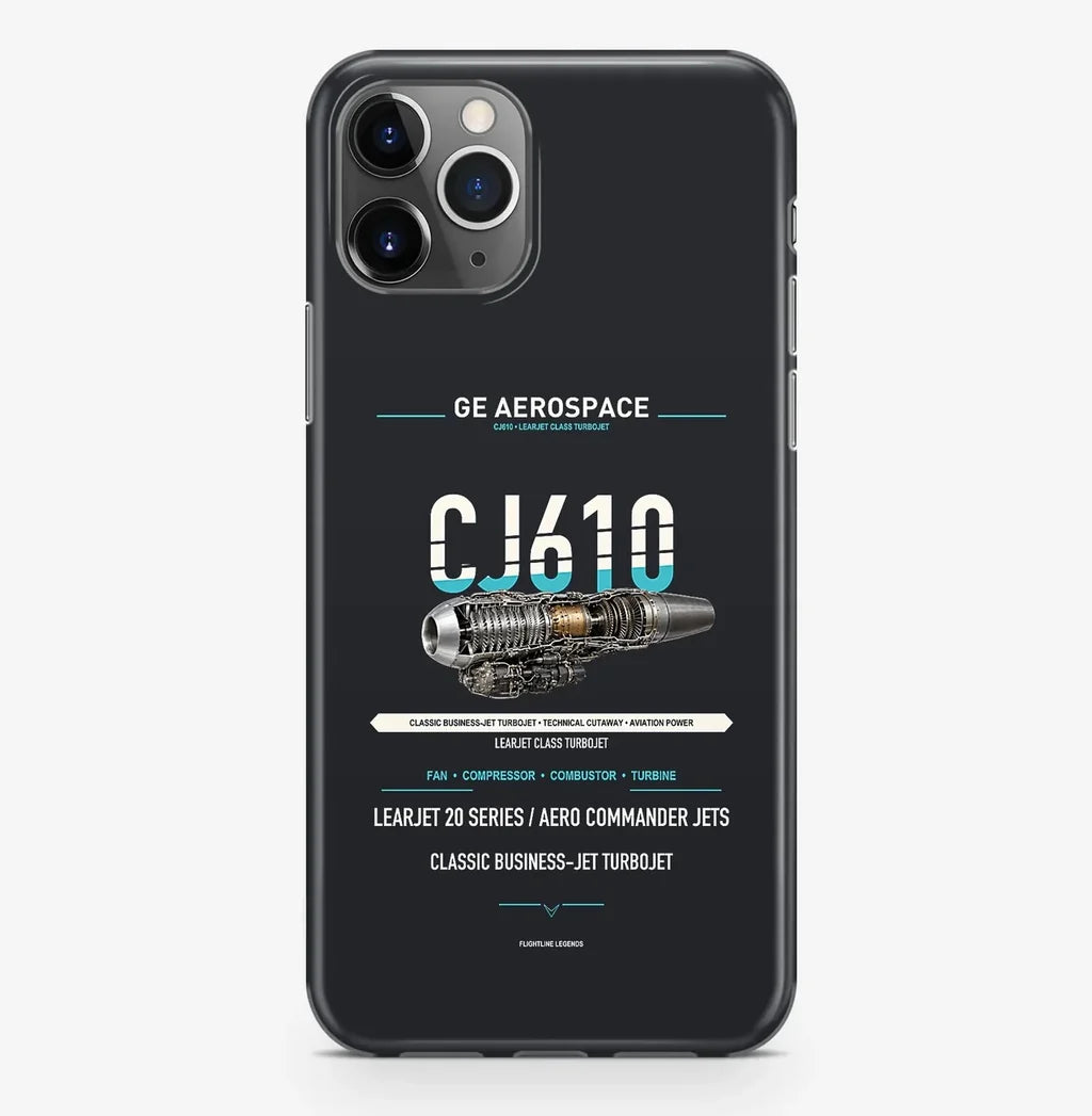 CJ610 Case ProMax design on black iphone case promax