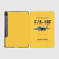 Thumbnail for F-A-18F Super Hornet Block III Two Crew One Strike design on yellow samsung tablet tablet case