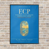 Thumbnail for Northwest Florida Beaches International Airport ECP - Canvas Framed - Turquoise