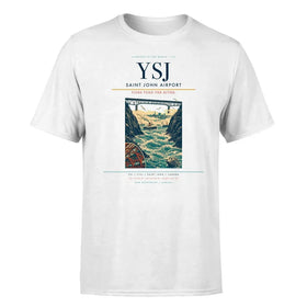 Single-Side Printing — Saint John Airport (YSJ) Double-Side T-Shirt