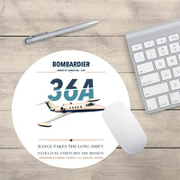 Thumbnail for Bombardier Learjet 36A design on white round mouse pad