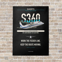 Thumbnail for Shorts 360-300 vertical canvas print - no frame - black background