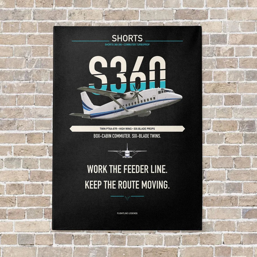 Shorts 360-300 vertical canvas print - no frame - black background