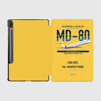 Thumbnail for McDonnell Douglas MD-80 design on yellow samsung tablet tablet case