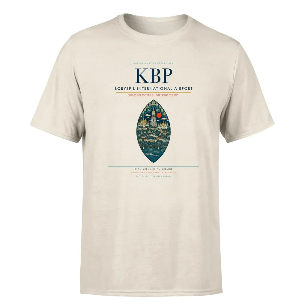 Kyiv Airport (KBP) Premium T-Shirt Beige