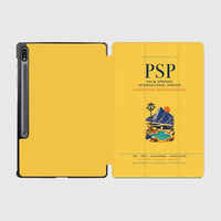 Thumbnail for Palm Springs International Airport (PSP) design on yellow samsung tablet tablet case