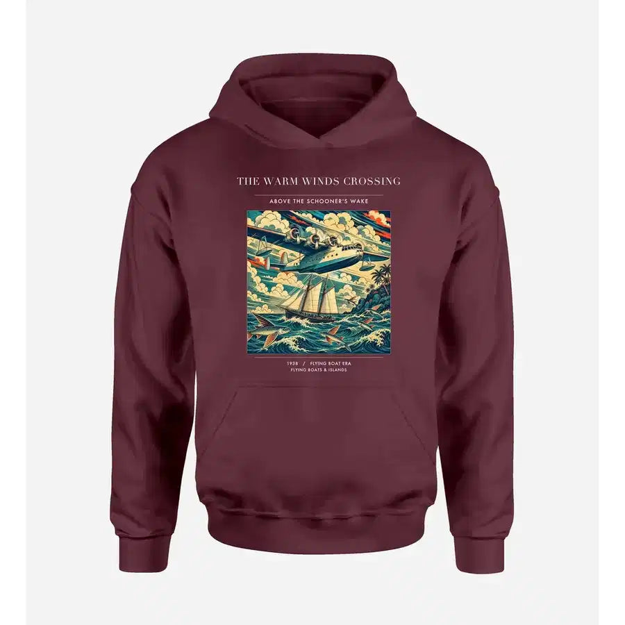 VINTAGE G4067 - The Warm Winds Crossing - Premium Hoodie design on darkred premium