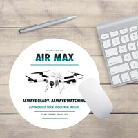 Thumbnail for Percepto Air Max design on white round mouse pad