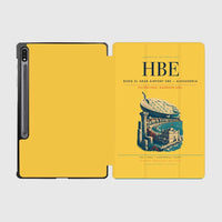 Thumbnail for Borg El Arab Airport (HBE) design on yellow samsung tablet tablet case