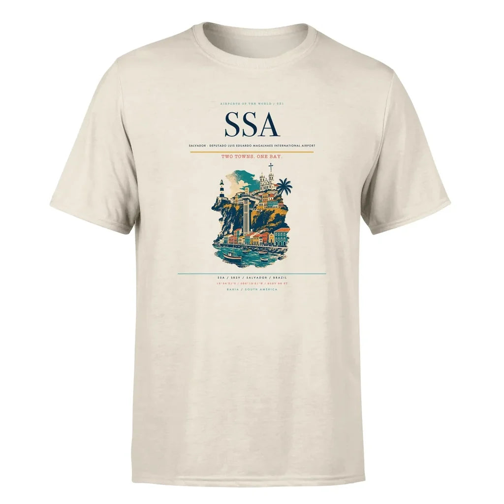 Salvador Airport (SSA) Premium T-Shirt Beige