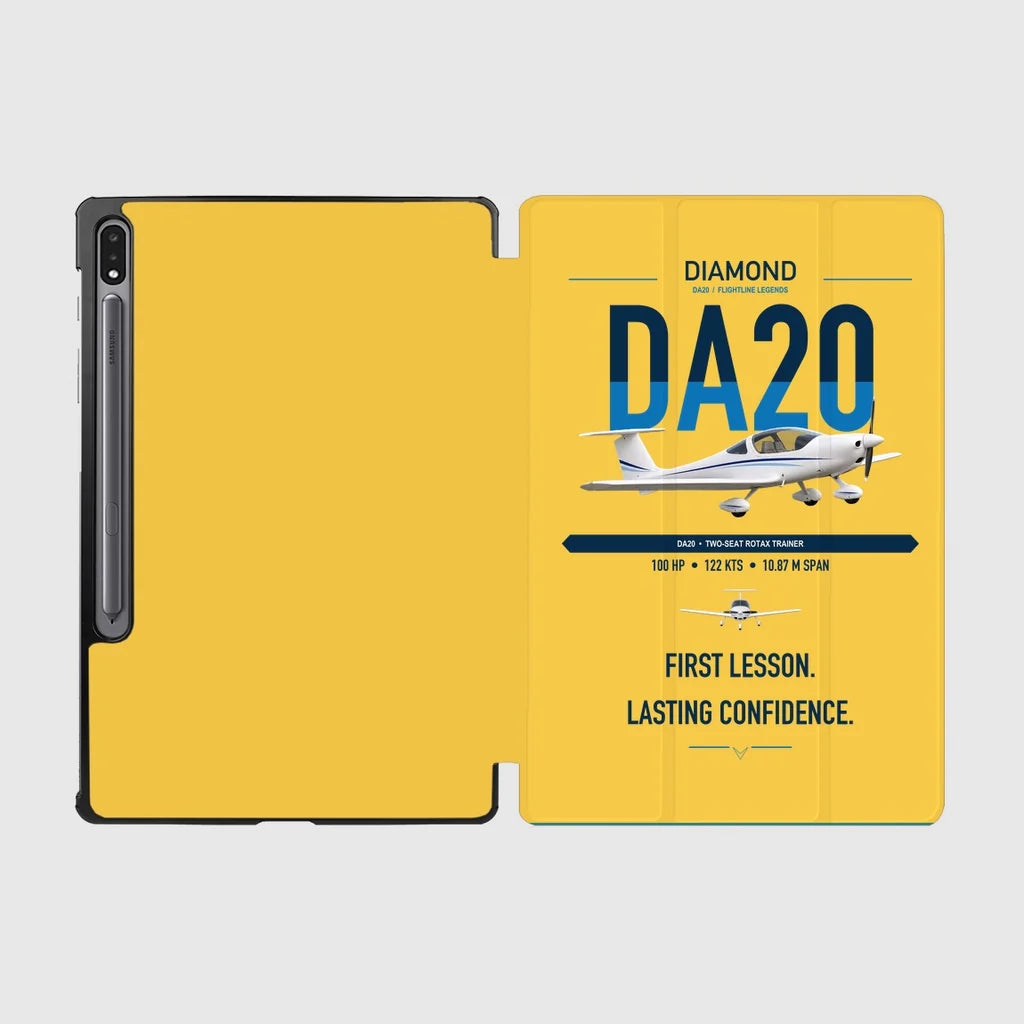 Diamond DA20 design on yellow samsung tablet tablet case