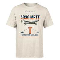 Thumbnail for Airbus A330 MRTT design on beige t-shirt, single-side print