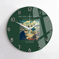Thumbnail for VINTAGE G4272 - The Tide Table Takeoff - Designed Wall Clocks design on darkgreen no-frame