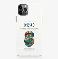 Thumbnail for Missoula Airport (MSO) design on white iPhone 16 Pro MagSafe case