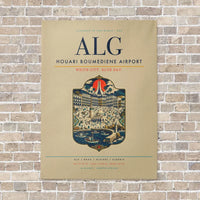 Thumbnail for Houari Boumediene Airport ALG - Canvas No Frame - Beige