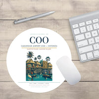 Thumbnail for Cadjehoun Airport (COO) design on white round mouse pad