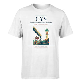 Single-Side Printing — Cheyenne Regional Airport (CYS) Double-Side T-Shirt