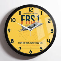 Thumbnail for British Aerospace Sea Harrier FRS.1 design on yellow framed wall clock