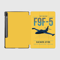 Thumbnail for F9F-5 Panther design on yellow samsung tablet tablet case