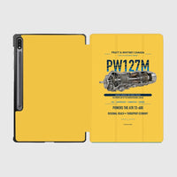 Thumbnail for PW127M design on yellow samsung tablet tablet case
