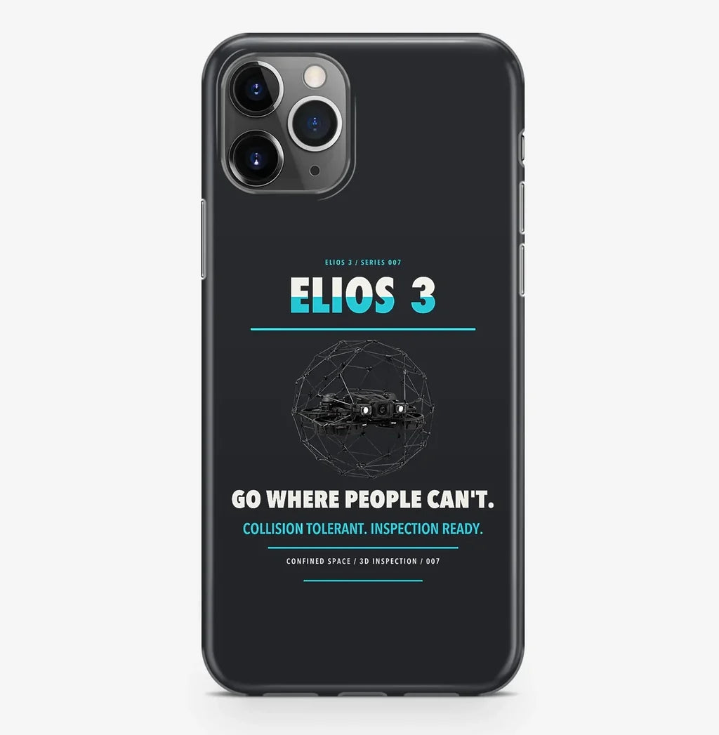 Flyability Elios 3 Case ProMax design on black iphone case promax