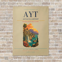 Thumbnail for Antalya Airport AYT - Canvas No Frame - Beige