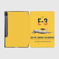 Thumbnail for E-3 Sentry AWACS design on yellow samsung tablet tablet case