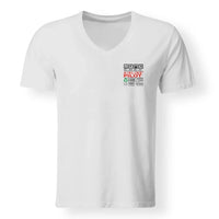 Thumbnail for Airline Pilot Label Designed V-Neck T-Shirts - view 19