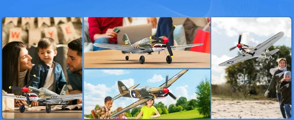 P-40 400mm 4CH RC Fighter RTF (6-Axis Gyro, 1-Key U-Turn) 761-13 - view 20