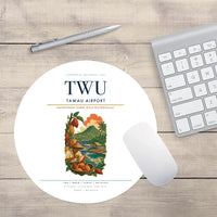 Thumbnail for Tawau Airport (TWU) design on white round mouse pad