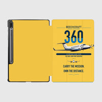 Thumbnail for Beechcraft King Air 360 design on yellow samsung tablet tablet case