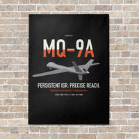 Thumbnail for MQ-9A Reaper vertical canvas print - no frame - black background