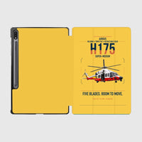 Thumbnail for Airbus H175 design on yellow samsung tablet tablet case