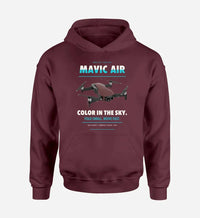 Thumbnail for DJI Mavic Air design on dark red hoodie single side