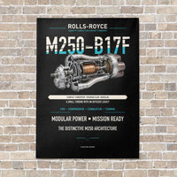 Thumbnail for M250-B17F vertical canvas print - no frame - black background