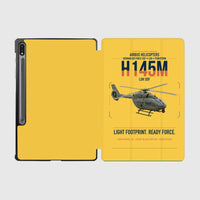 Thumbnail for Airbus Helicopters H145M LUH SOF design on yellow samsung tablet tablet case