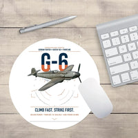 Thumbnail for Messerschmitt Bf 109G-6 design on white round mouse pad