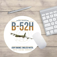 Thumbnail for B-52H Stratofortress design on white round mouse pad