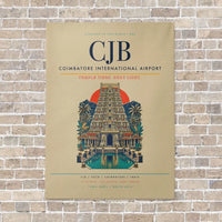 Thumbnail for Coimbatore International Airport CJB - Canvas No Frame - Beige