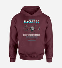Thumbnail for DJI FlyCart 30 design on dark red hoodie single side