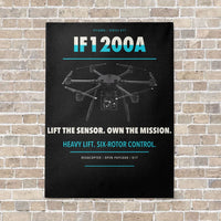 Thumbnail for Inspired Flight IF1200A vertical canvas print - no frame - black background