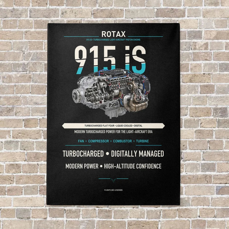 915 iS vertical canvas print - no frame - black background