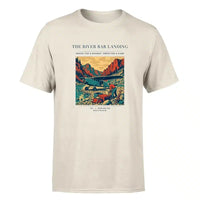 Thumbnail for VINTAGE G4193 - The River Bar Landing - Premium T-Shirt design on beige premium t shirt