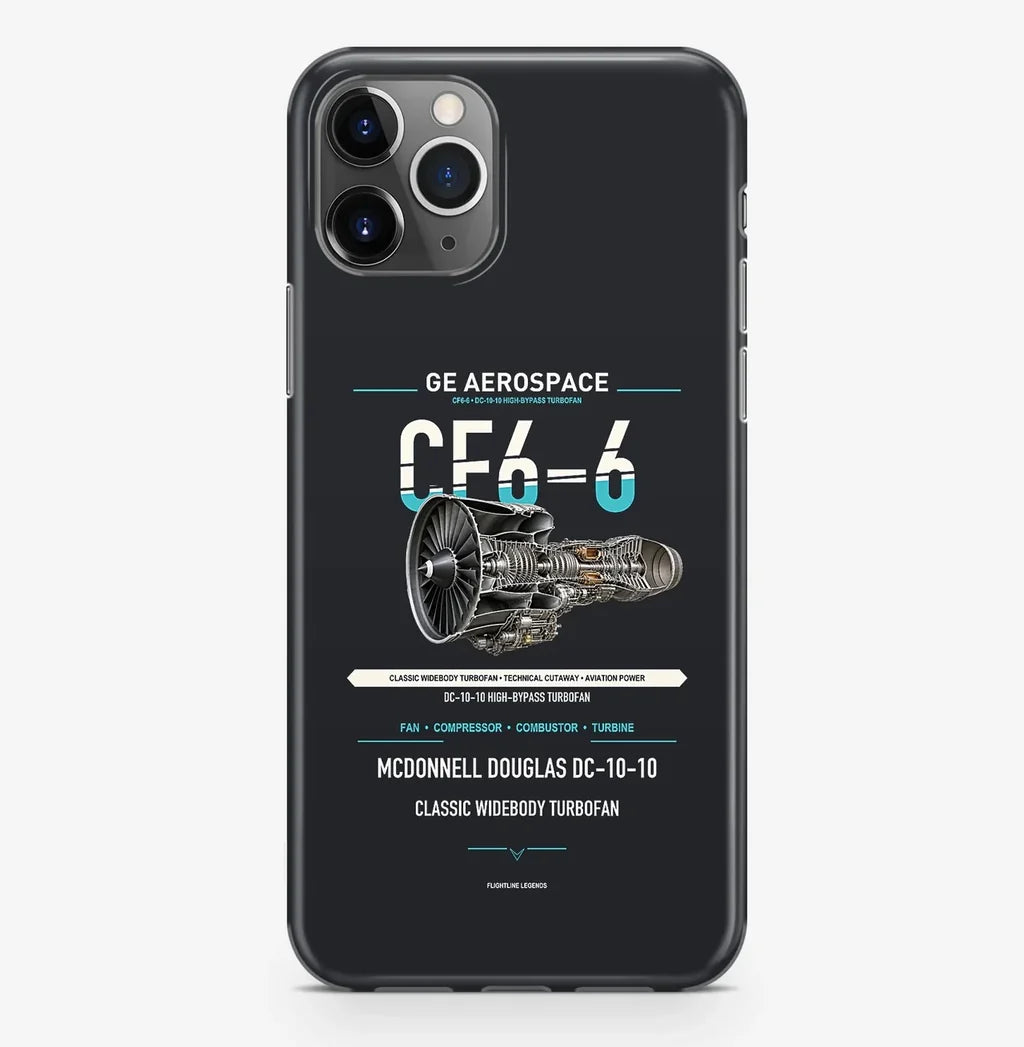 CF6-6 Case ProMax design on black iphone case promax