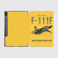 Thumbnail for F-111F Aardvark design on yellow samsung tablet tablet case