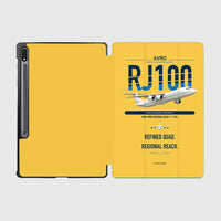 Thumbnail for Avro RJ100 design on yellow samsung tablet tablet case