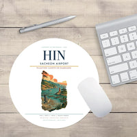 Thumbnail for Sacheon Airport (HIN) design on white round mouse pad
