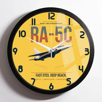 Thumbnail for RA-5C Vigilante design on yellow framed wall clock