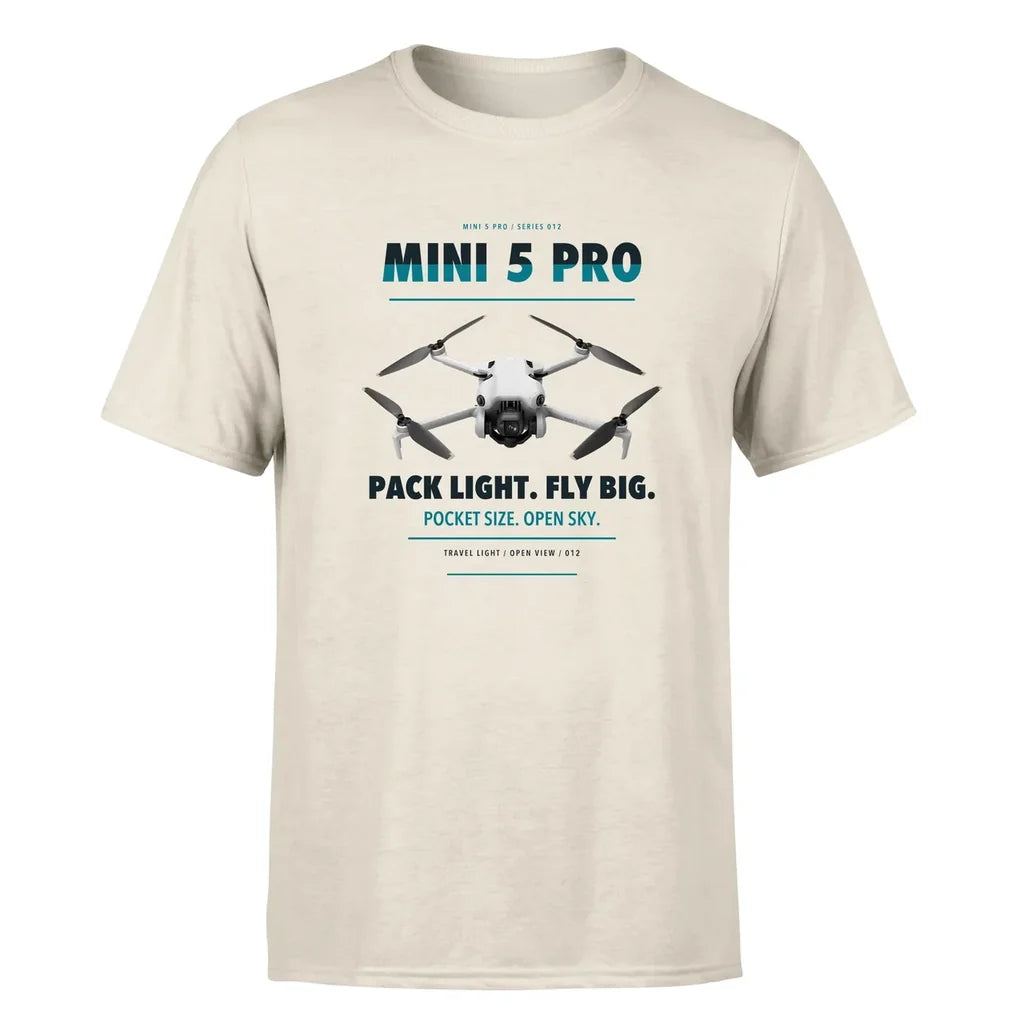 DJI Mini 5 Pro design on beige single side